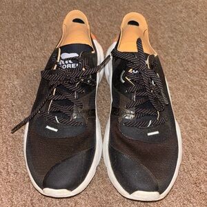 Sorel Women’s Sneakers, Size 8.5, Black/Sunset Orange/White